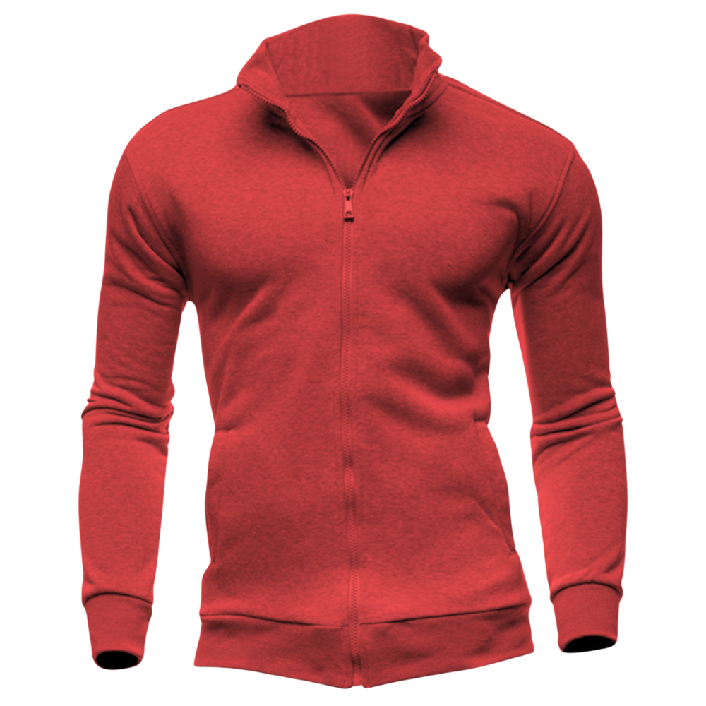 Elegant Zipper Collar Hoodie Desichalchitra