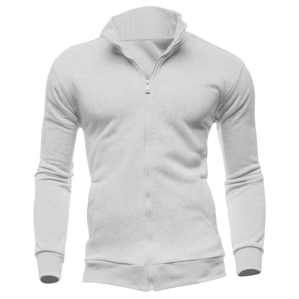 Elegant Zipper Collar Hoodie Desichalchitra
